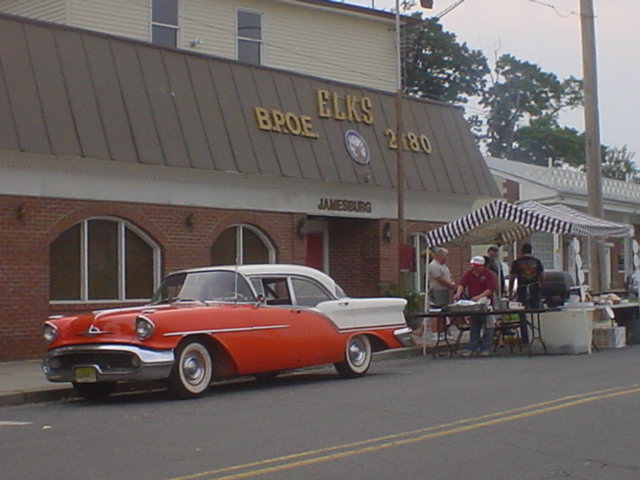A Classic Old Car and Food Stand!
