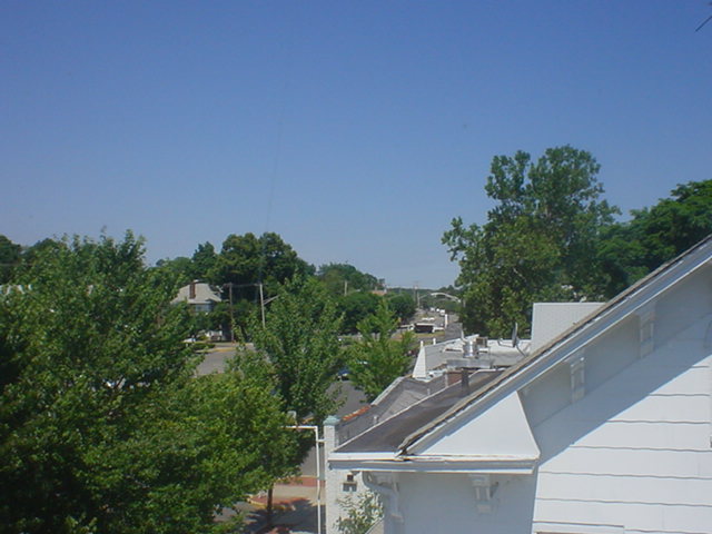 Looking North along East Railroad Avenue from the third floor.