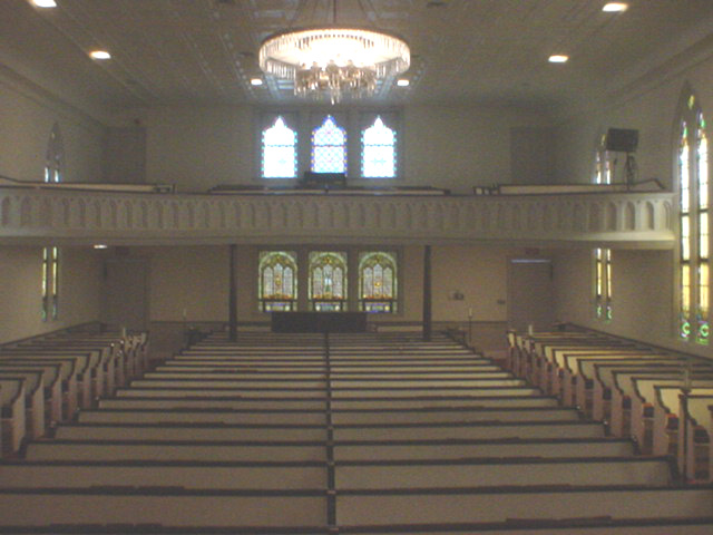 The Rear of the Church Sanctuary.