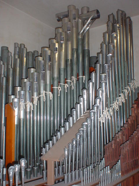Pipes in the Organ Chambers