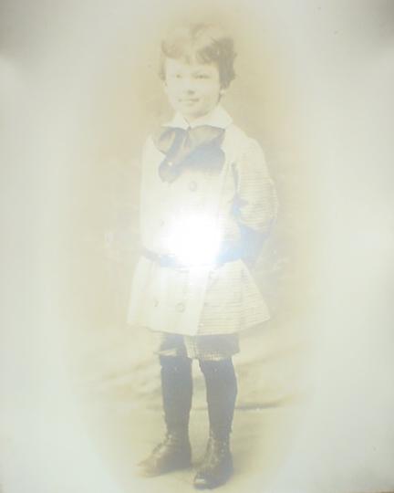 Ralph E. Marryott as a Young Boy on display at Lakeview