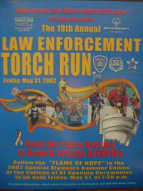 Sponsor of 2001 Special Olympics Torch Run