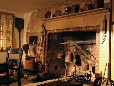 The room where Jamesburg history began - the original 1685 kitchen.