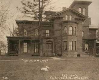 The Inverness Mansion, home of John Dunn Buckelew, which was located on Gatzmer Avenue, where Cumberland Farms and Jamesburg Gas now stand.