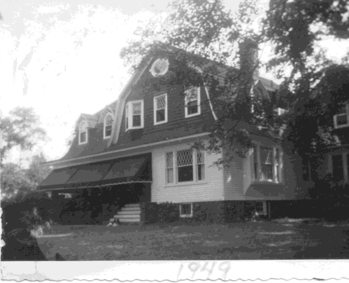 The Stoeffler House, circa 1910, photographed in 1949, that was located on the corner of Forsgate Drive and Perrineville Road.  Currently, CVS occupies the house.