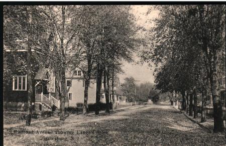 Looking Down Vine Street.  The Methodist Church is on the left.